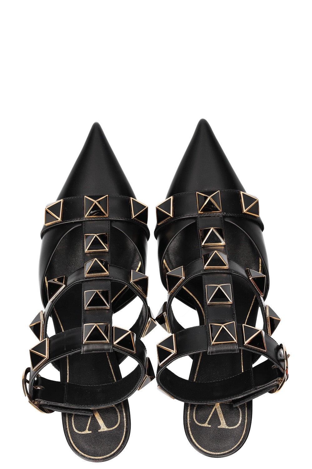 VALENTINO Roman Stud Heels Black