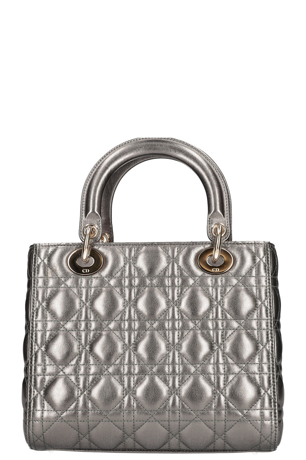 CHRISTIAN DIOR Lady Dior Medium Silver