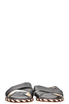 CHANEL Braided CC Mules Black Leather