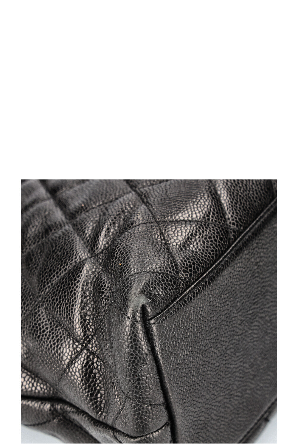 CHANEL Vintage Front Pocket Bag Caviar Black