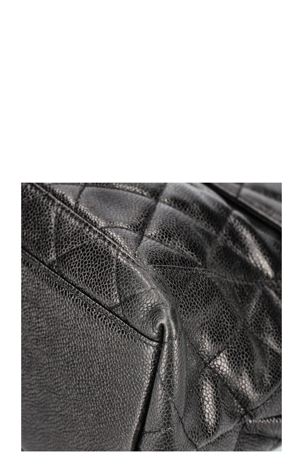 CHANEL Vintage Front Pocket Bag Caviar Black