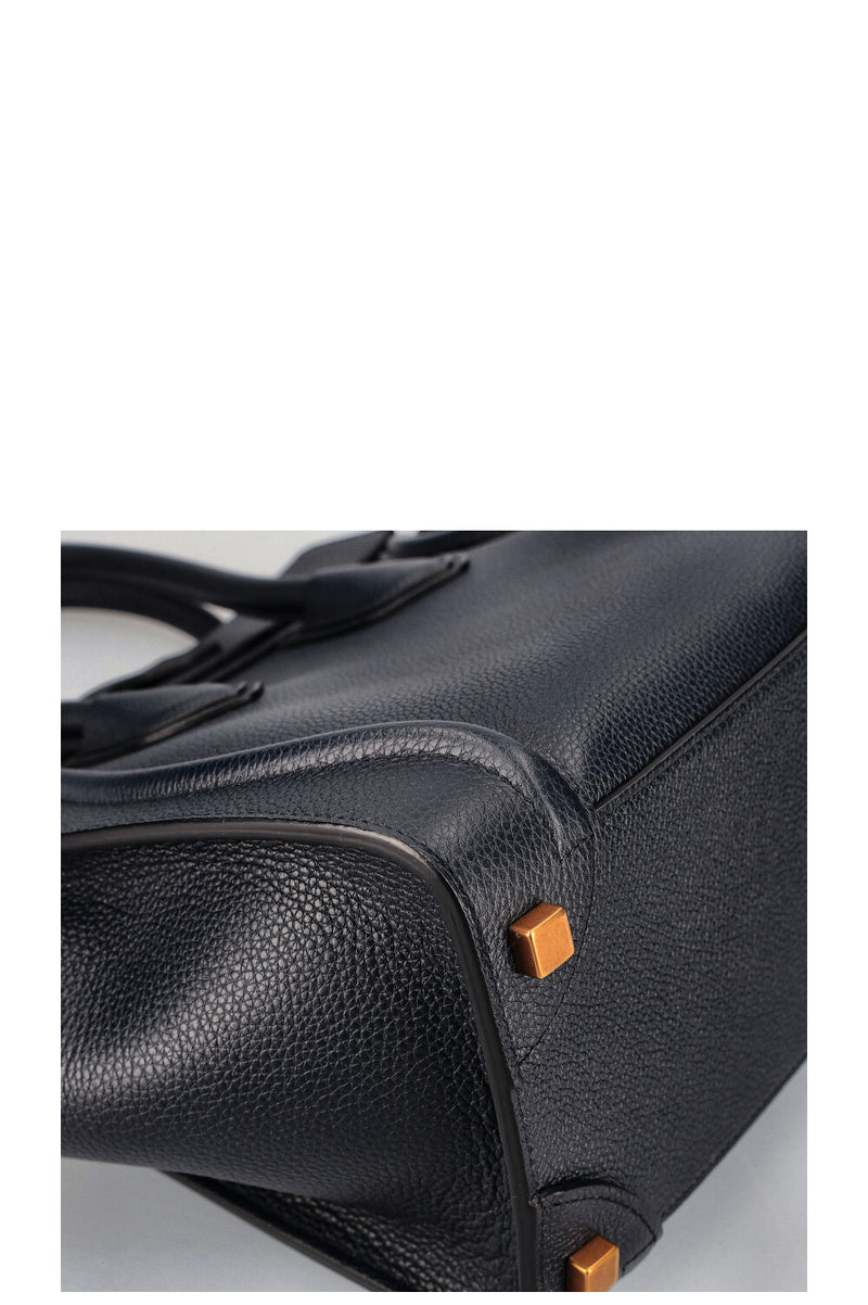 CELINE Luggage Micro Tote Bag Navy