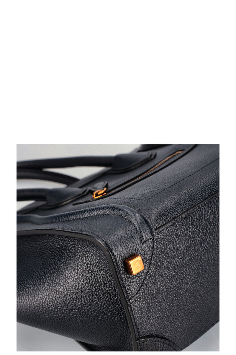 CELINE Luggage Micro Tote Bag Navy