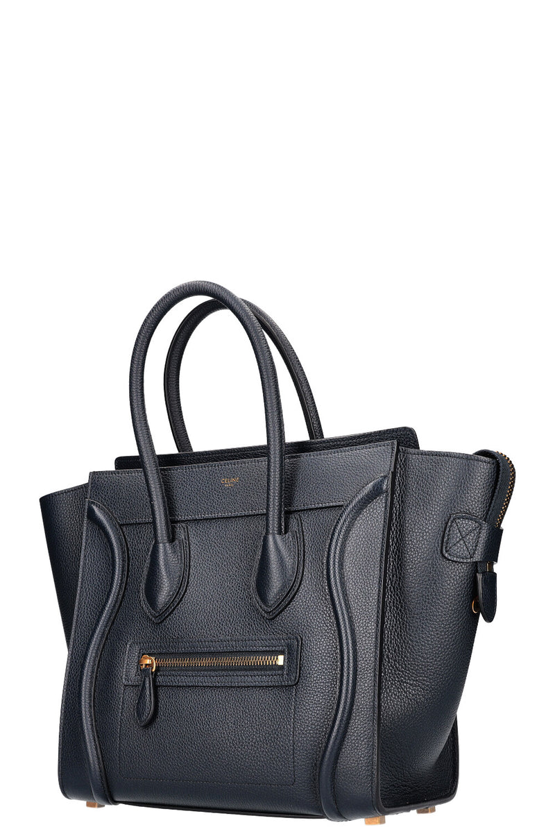 CELINE Luggage Micro Tote Bag Navy