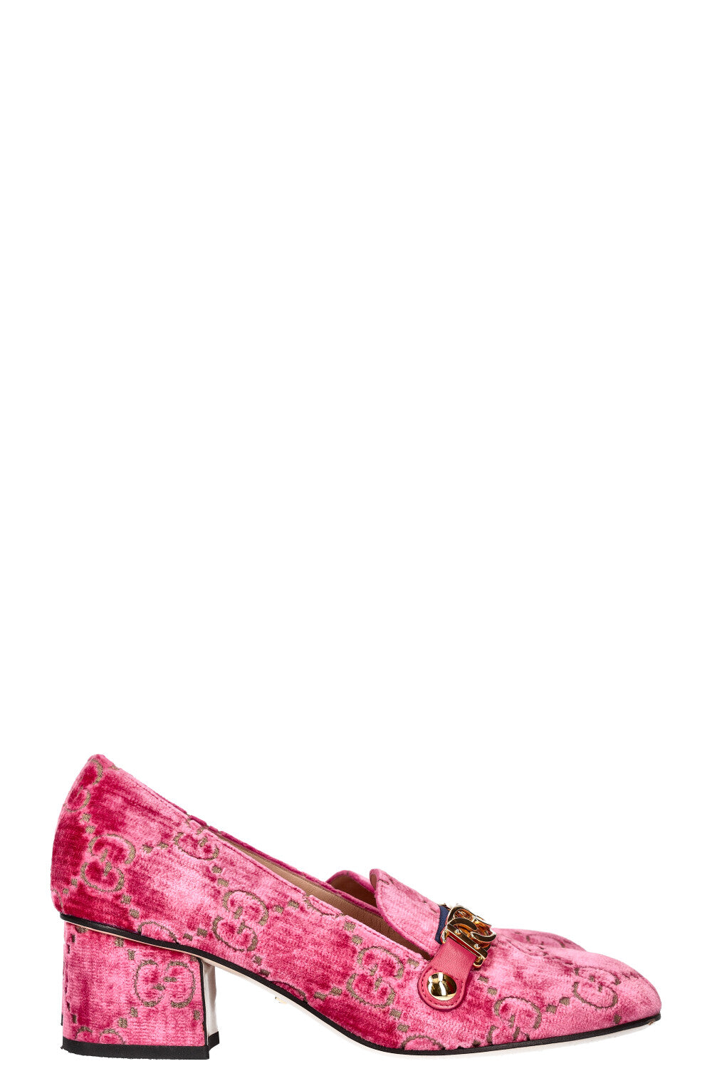 GUCCI Sylvie Heels Velvet Pink REAWAKE