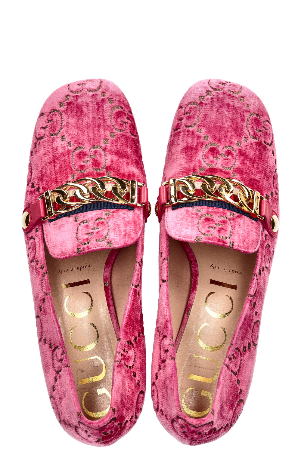 GUCCI Sylvie Heels Velvet Pink REAWAKE