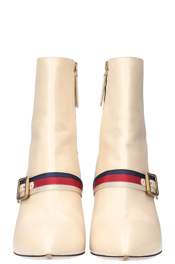 GUCCI Sylvie Boots Ivory