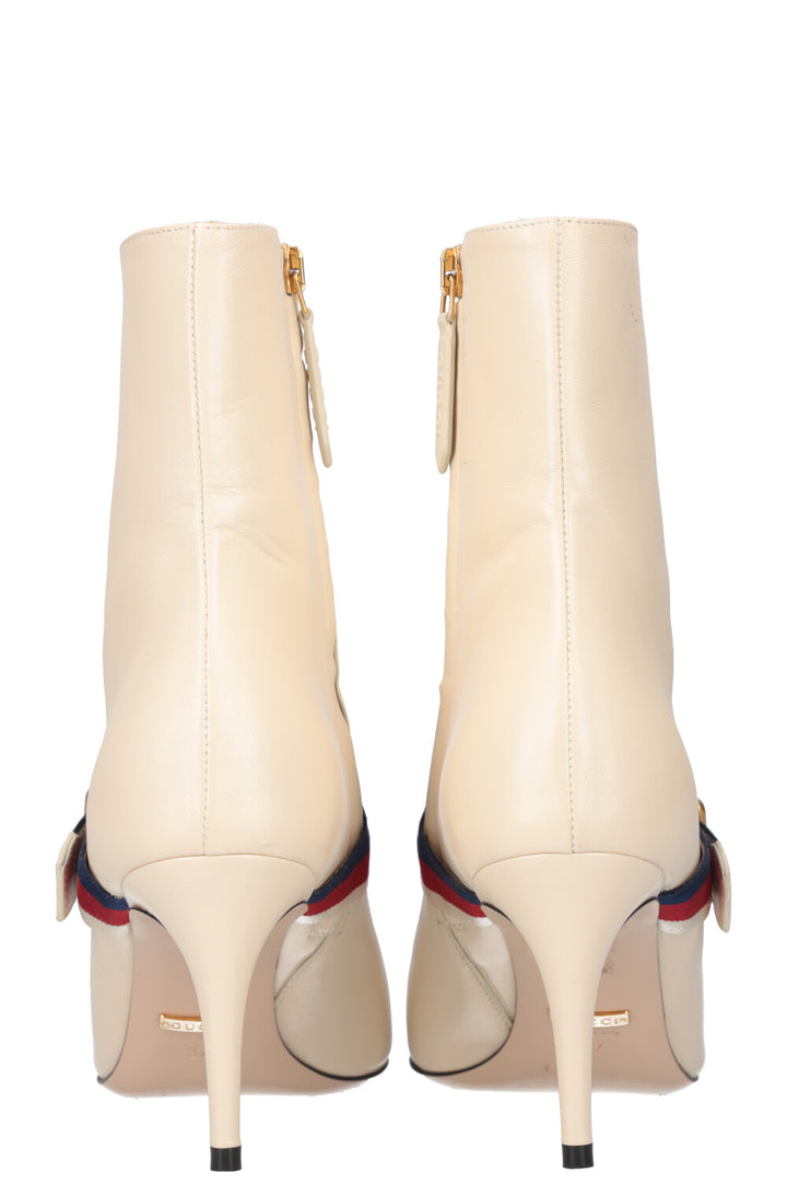 GUCCI Sylvie Boots Ivory