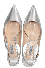 PRADA Kitten Heels Silver