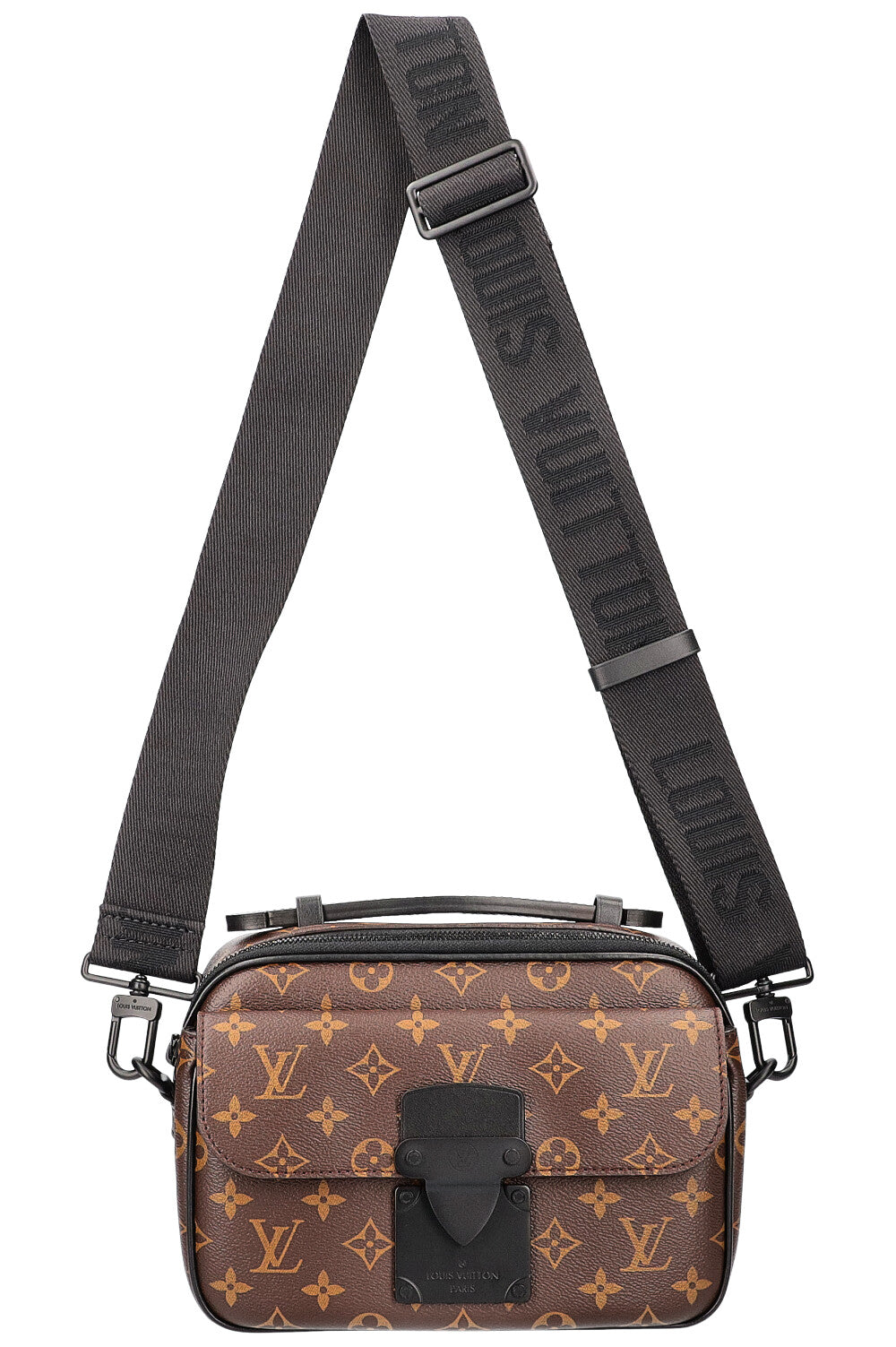 Louis Vuitton S Lock Messenger Blue Monogram Macassar