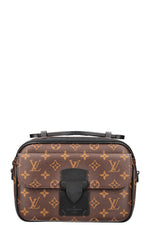 LOUIS VUITTON S Lock Messenger Bag Macassar Canvas