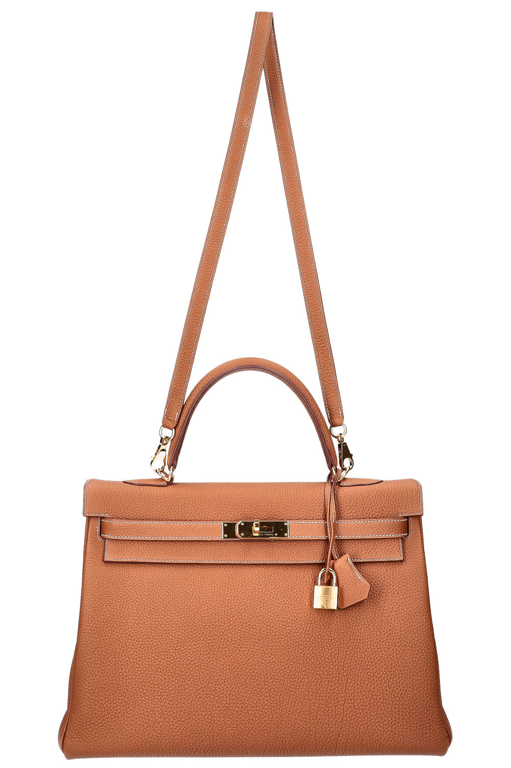 HERMÈS Kelly Retourne 35 Veau Togo Gold