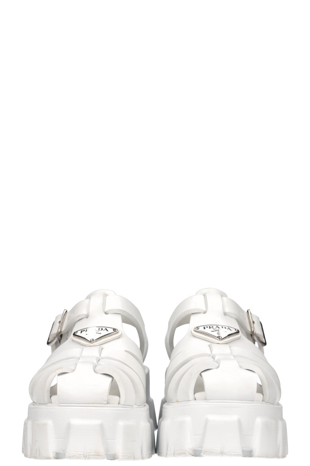 PRADA Foam Rubber Sandals White REAWAKE
