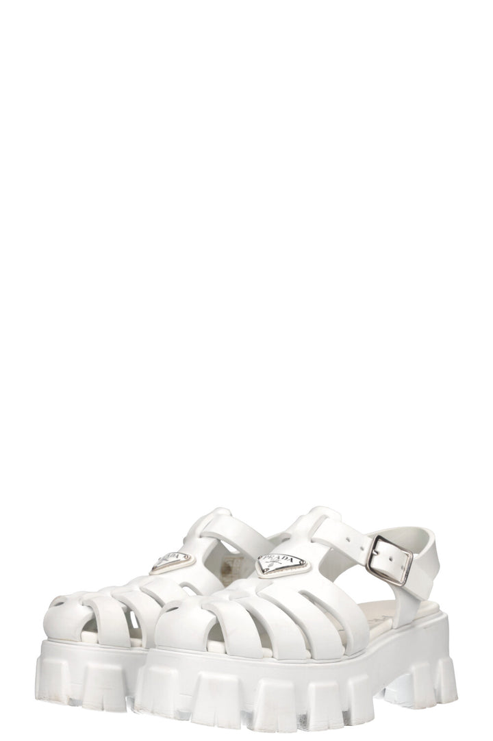 PRADA Foam Rubber Sandals White