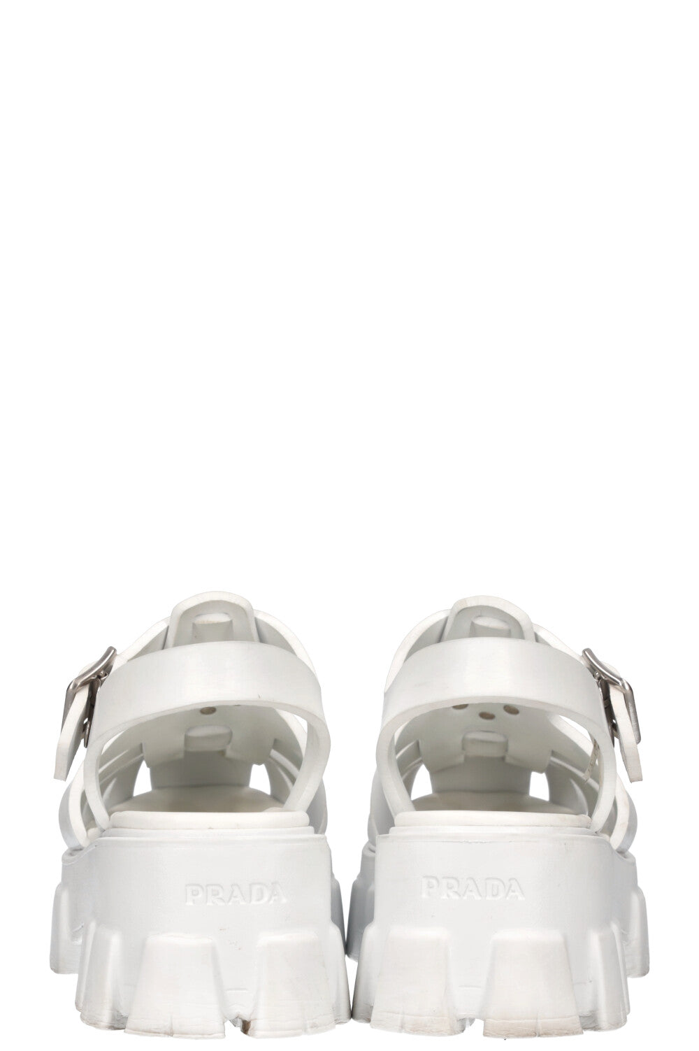 PRADA Foam Rubber Sandals White