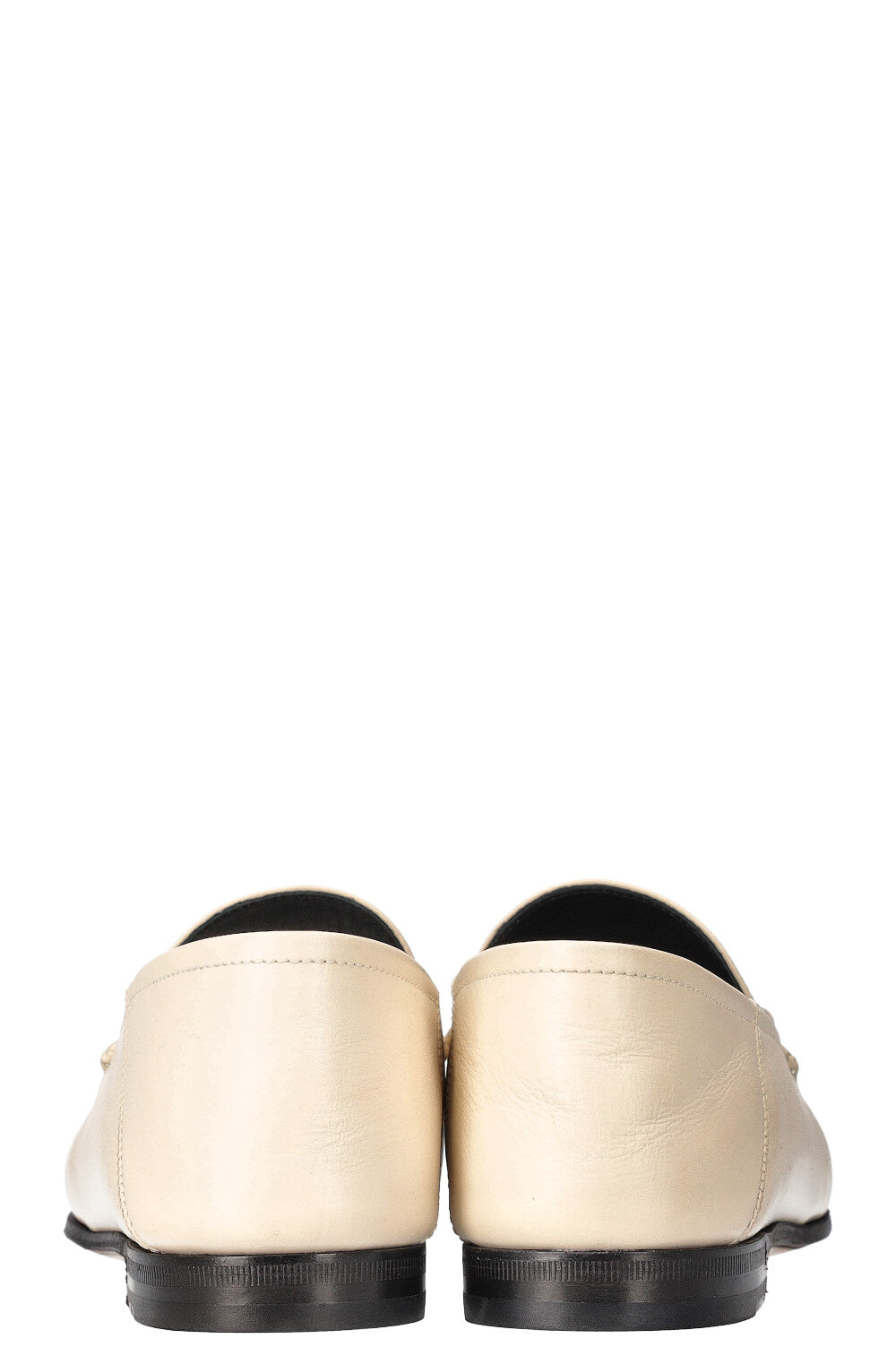 GUCCI Jordaan Loafers with Strawberry Motifs White