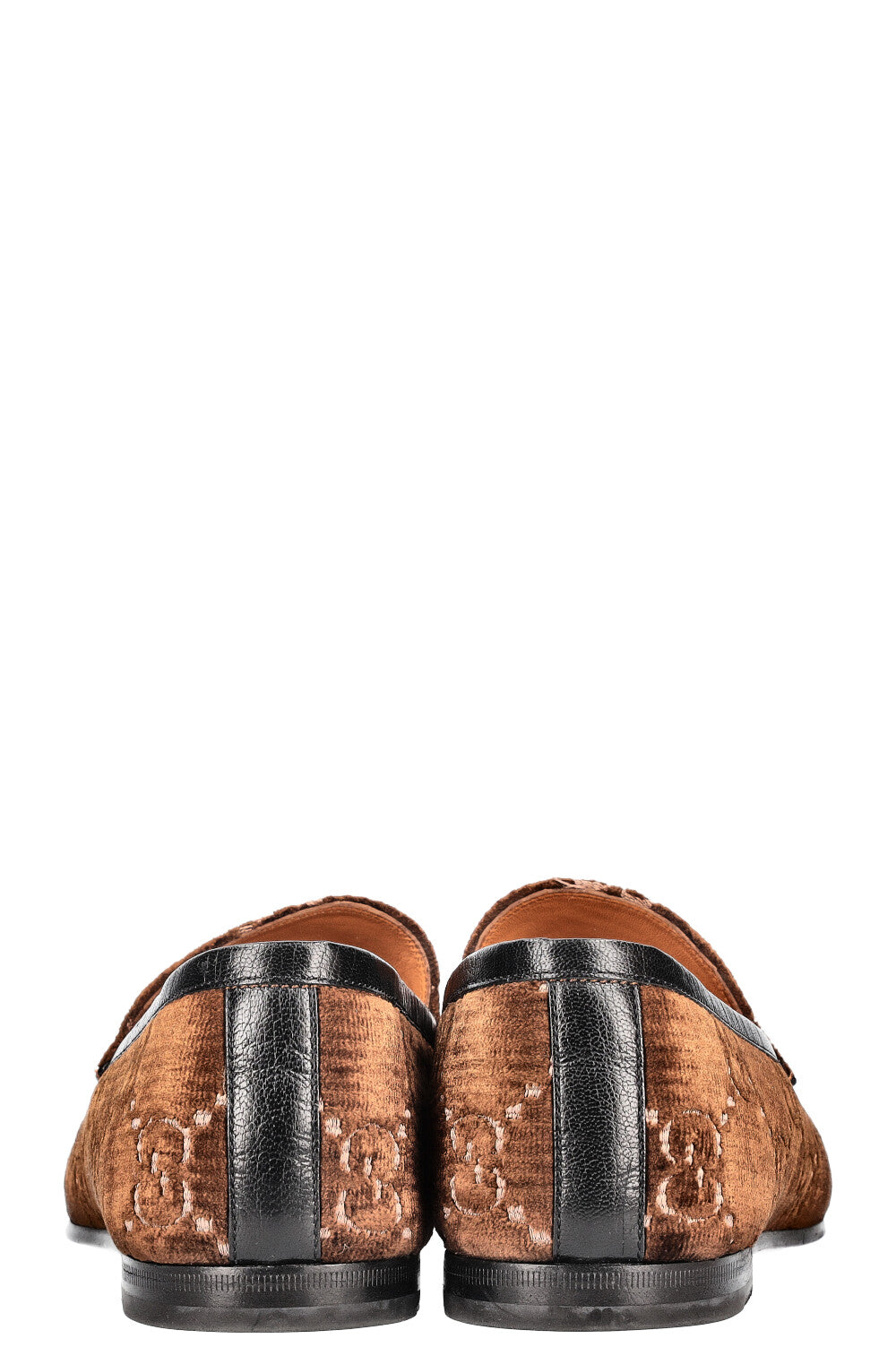 GUCCI Jordaan Loafers GG Velvet Brown