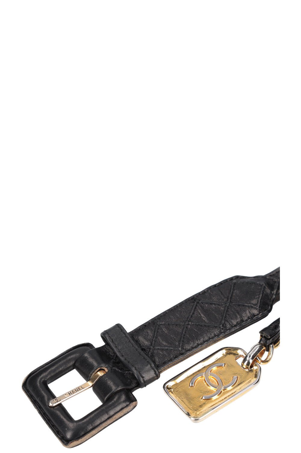 CHANEL Chain Belt with Tag  Black