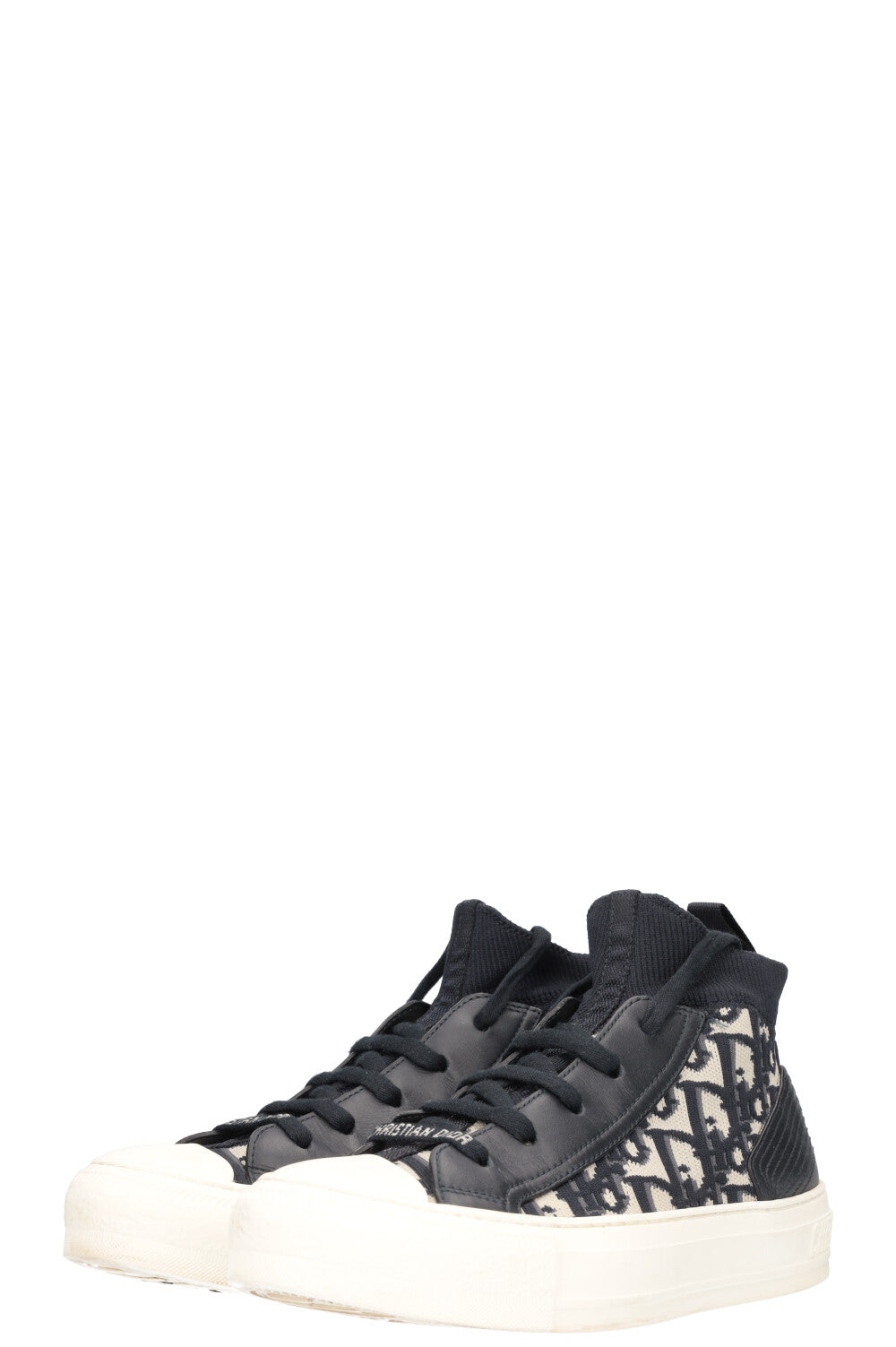 adidas gazelle silver green womens Christian Dior White D-Connect mesh lace up sneakers, 41 - BOPF
