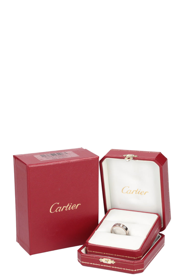 CARTIER Love Ring 3 Diamonds White Gold