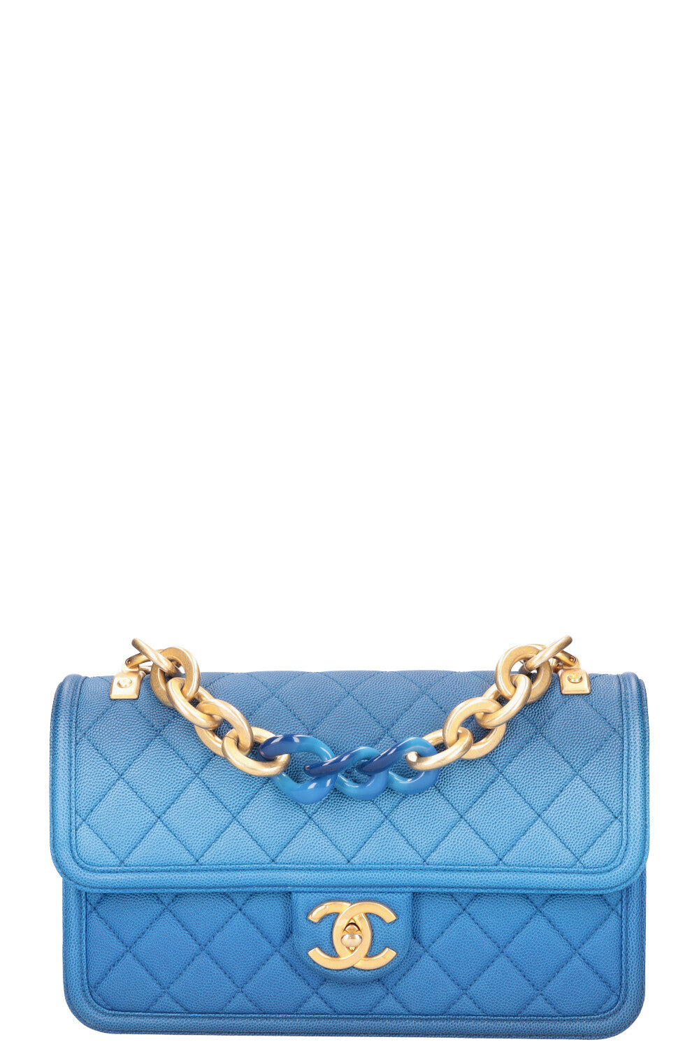 CHANEL Sunset On The Sea Flap Bag Blue