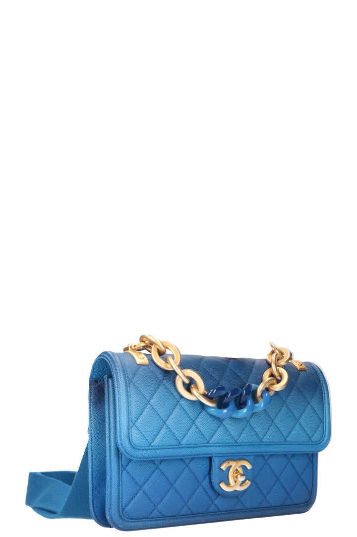 CHANEL Sunset On The Sea Flap Bag Blue