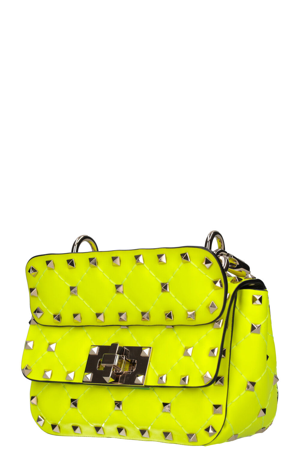 VALENTINO Rockstud Spike Micro Bag Fluo Yellow