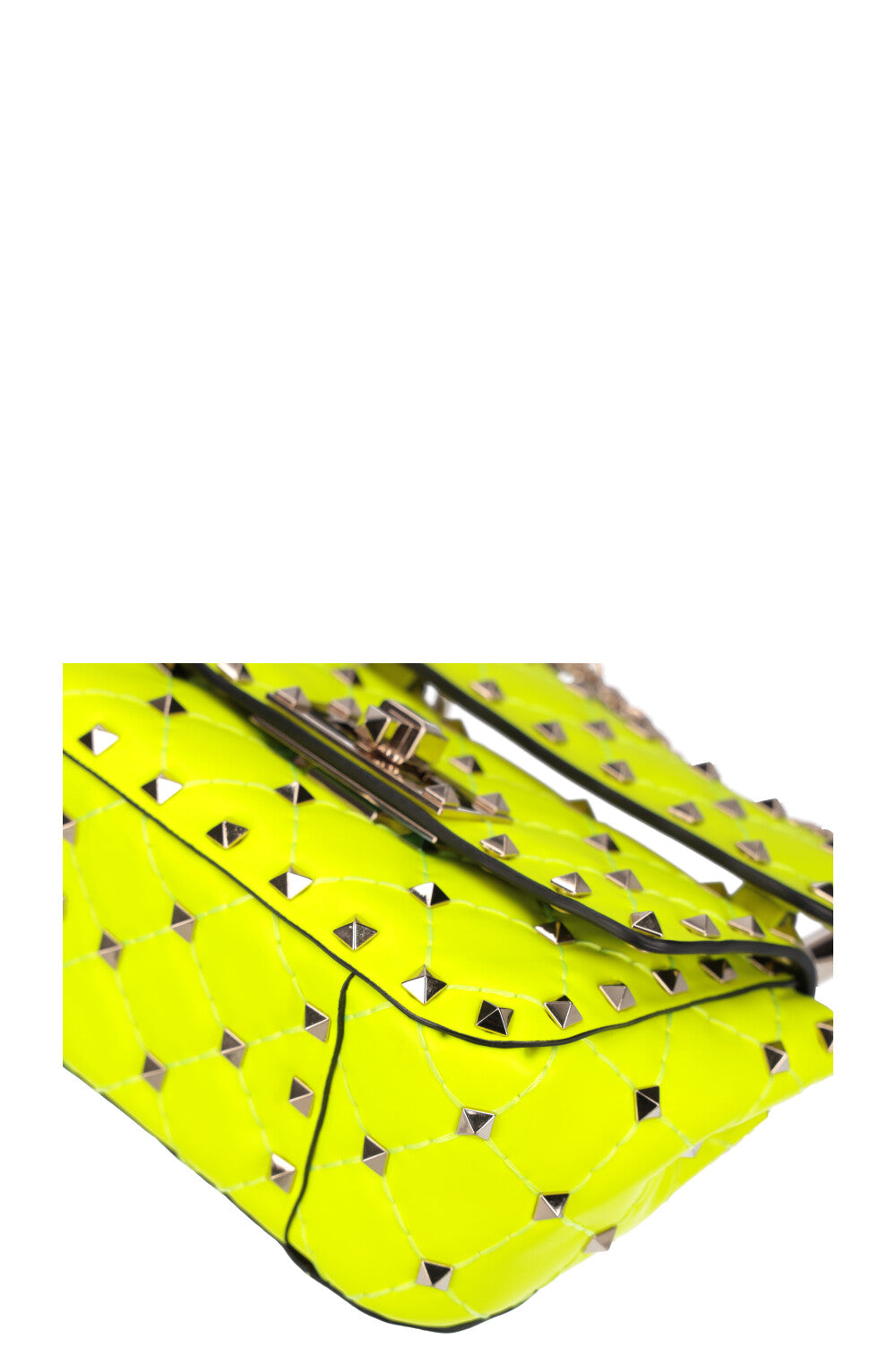 VALENTINO Rockstud Spike Micro Bag Fluo Yellow