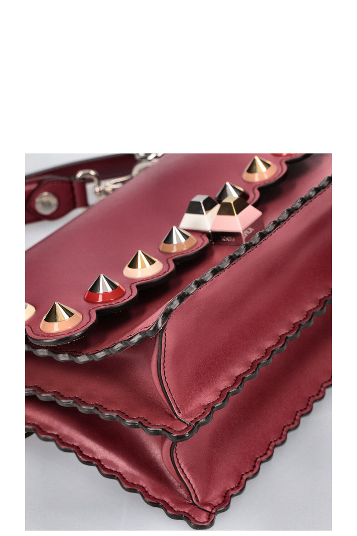 FENDI Kan I Medium Bag Burgundy