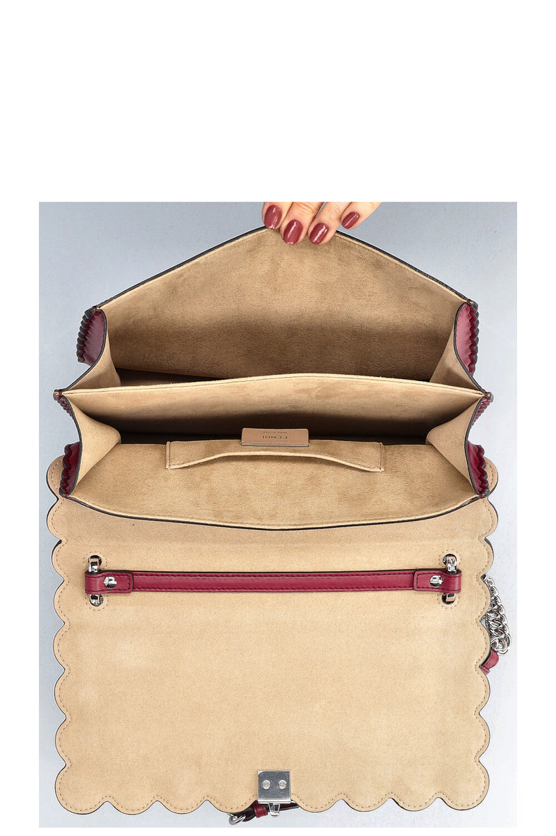 FENDI Kan I Medium Bag Burgundy