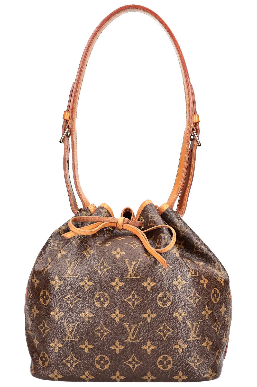 Louis Vuitton Beige Calfskin Leather Chain Louise MM Bag - Yoogi's