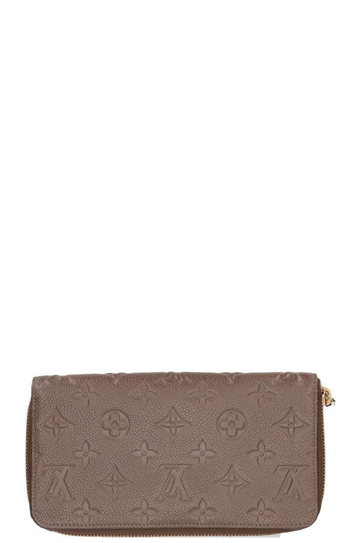 LOUIS VUITTON Zippy Organizer Wallet MNG Empreinte Taupe