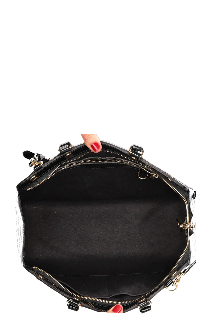 LOUIS VUITTON Brea Bag MM Vernis Black