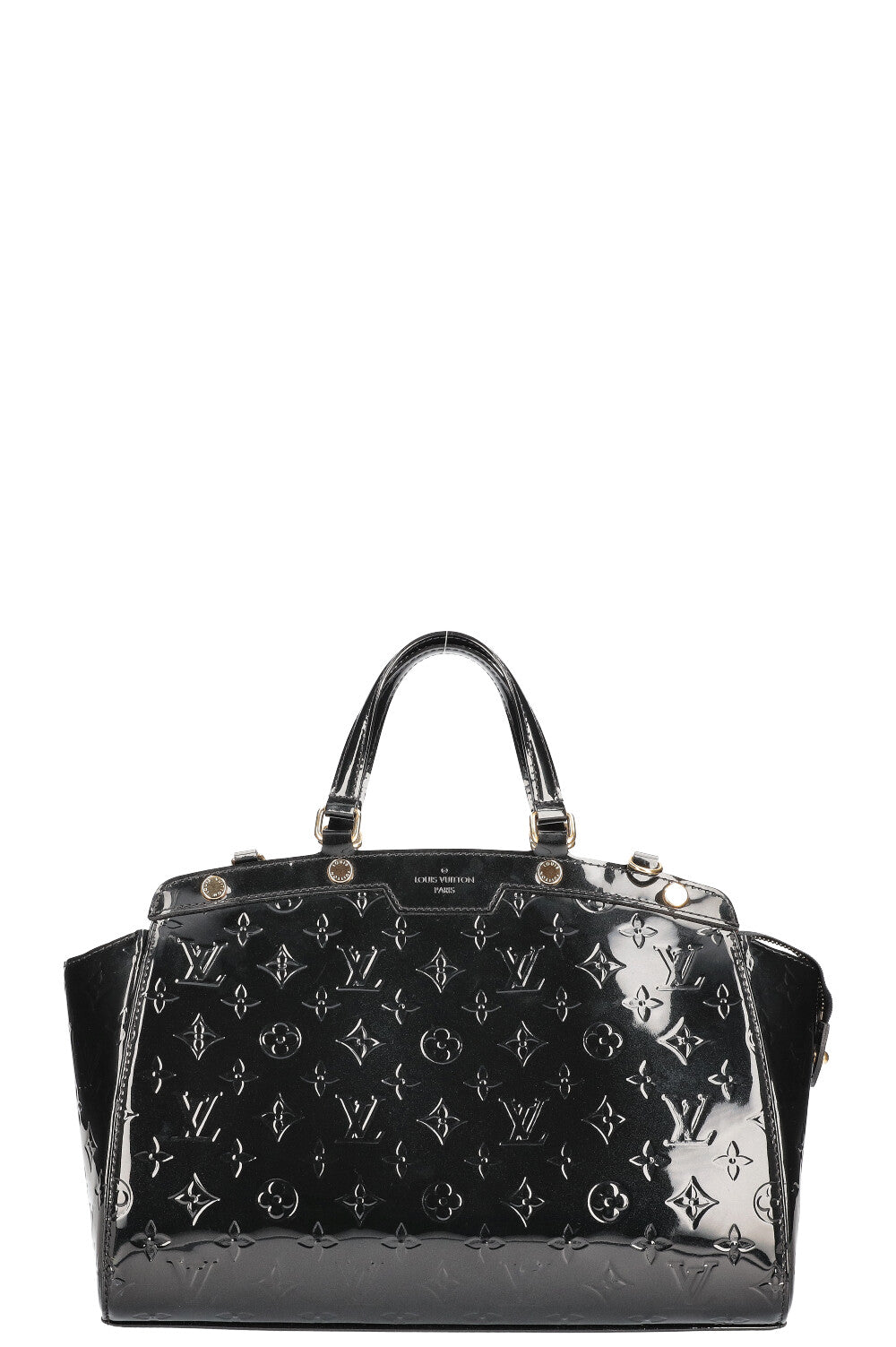 LOUIS VUITTON Brea Bag MM Vernis Black