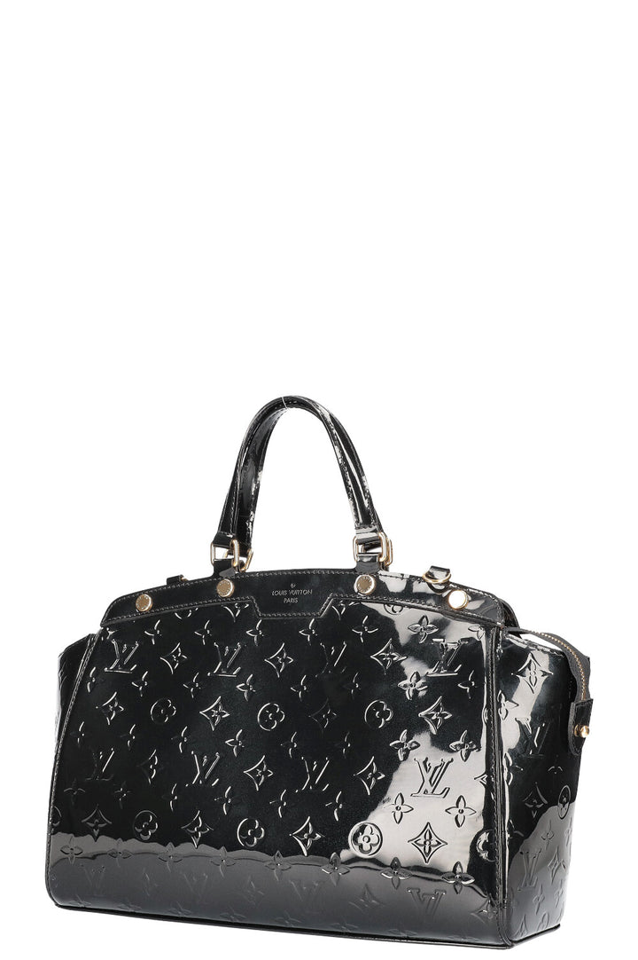 LOUIS VUITTON Brea Bag MM Vernis Black