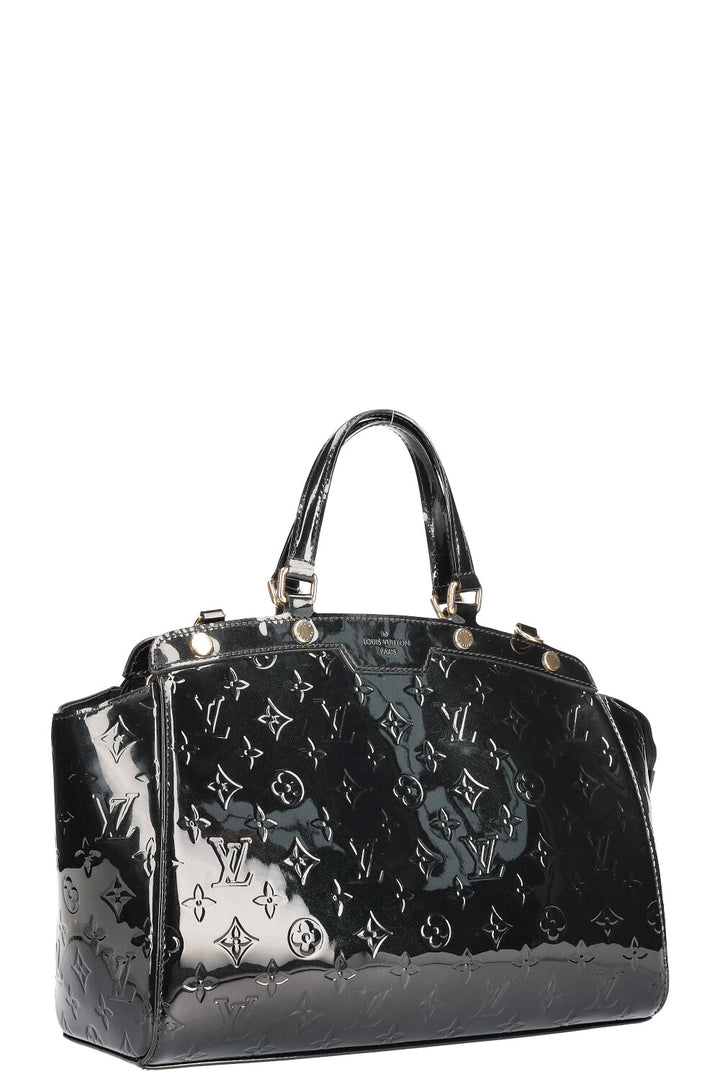 LOUIS VUITTON Brea Bag MM Vernis Black