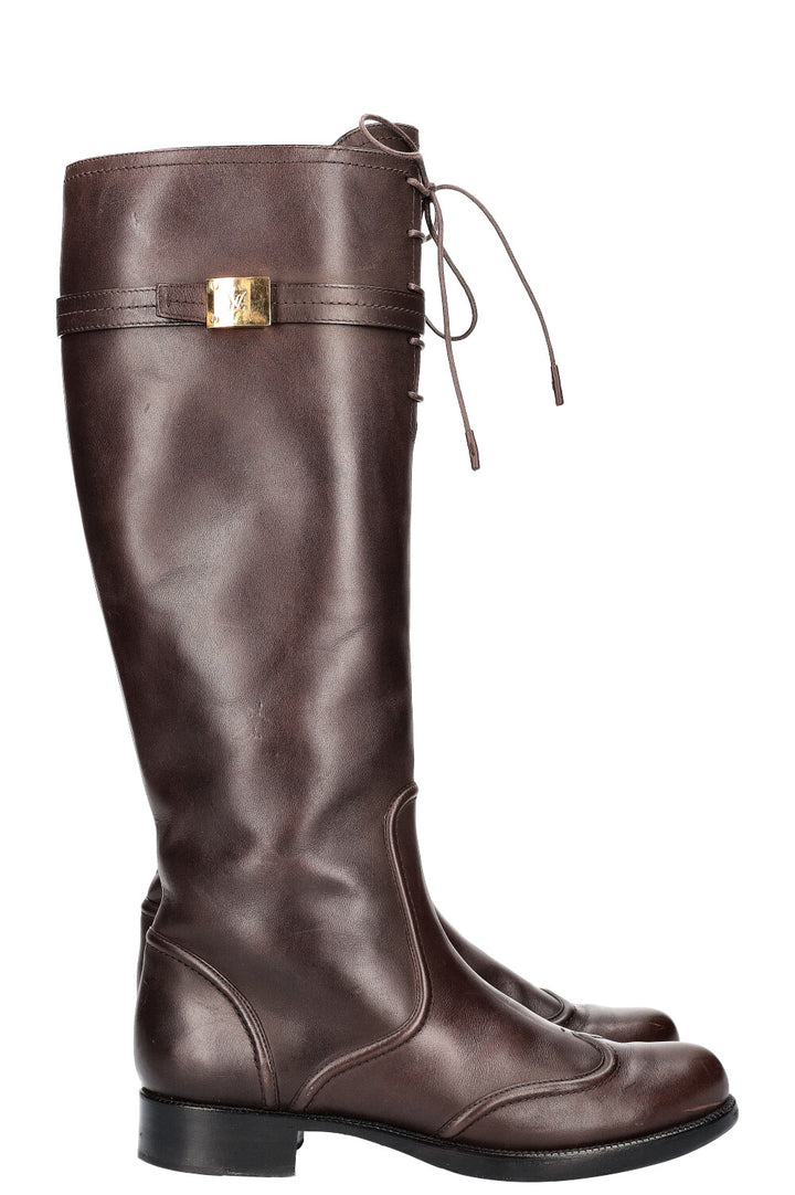 LOUIS VUITTON Riding Boots Brown