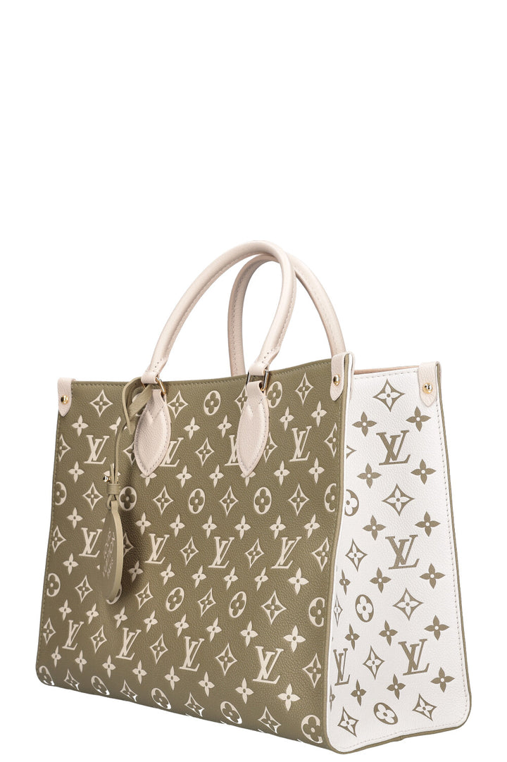 LOUIS VUITTON Onthego MM Khaki Beige