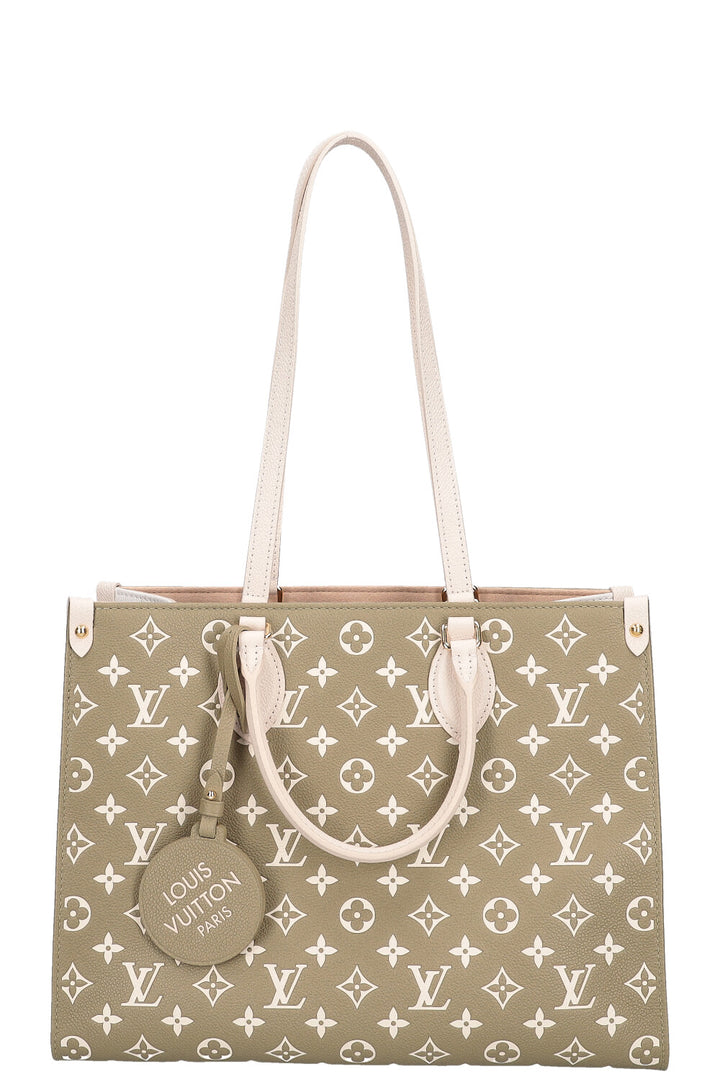 LOUIS VUITTON Onthego MM Khaki Beige