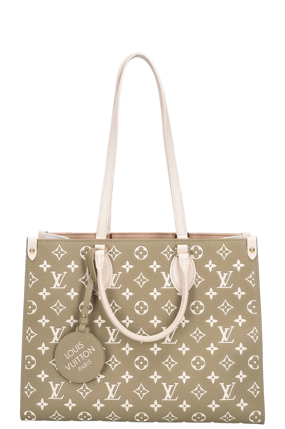 Authentic Louis Vuitton OnTheGo (On the Go) Khaki & White "SOLD  OUT"