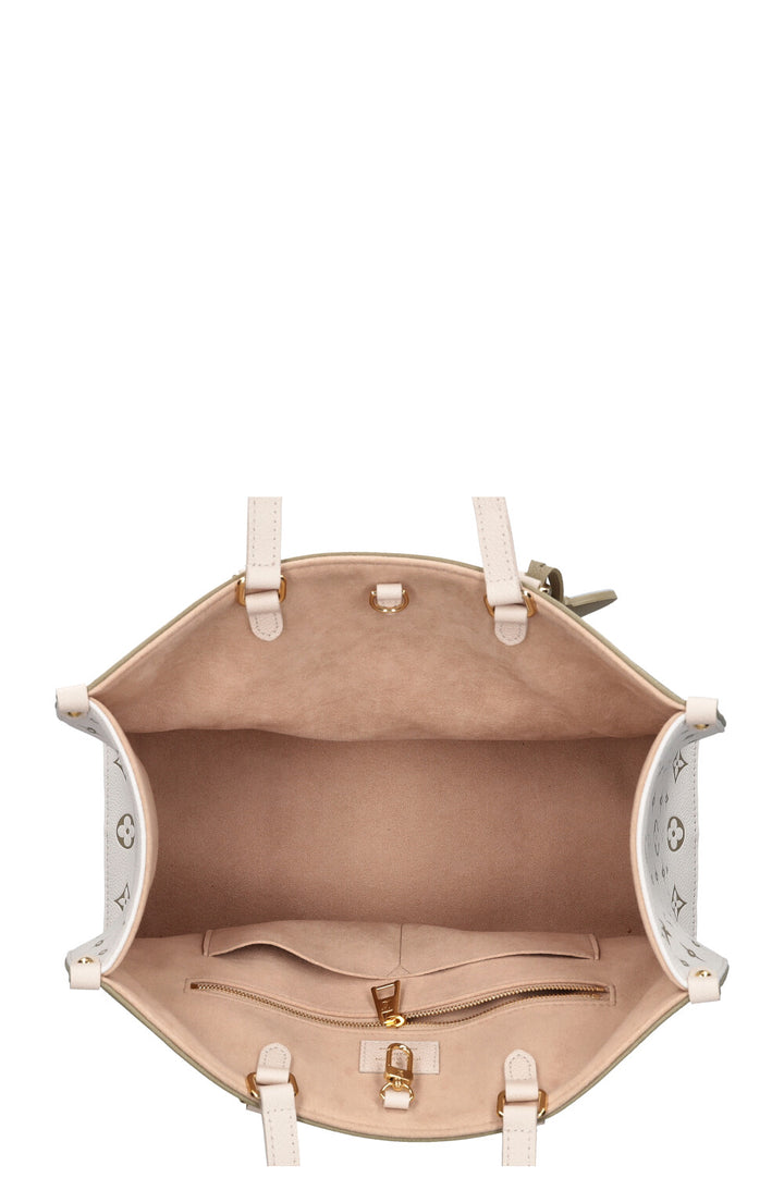 LOUIS VUITTON Onthego MM Khaki Beige