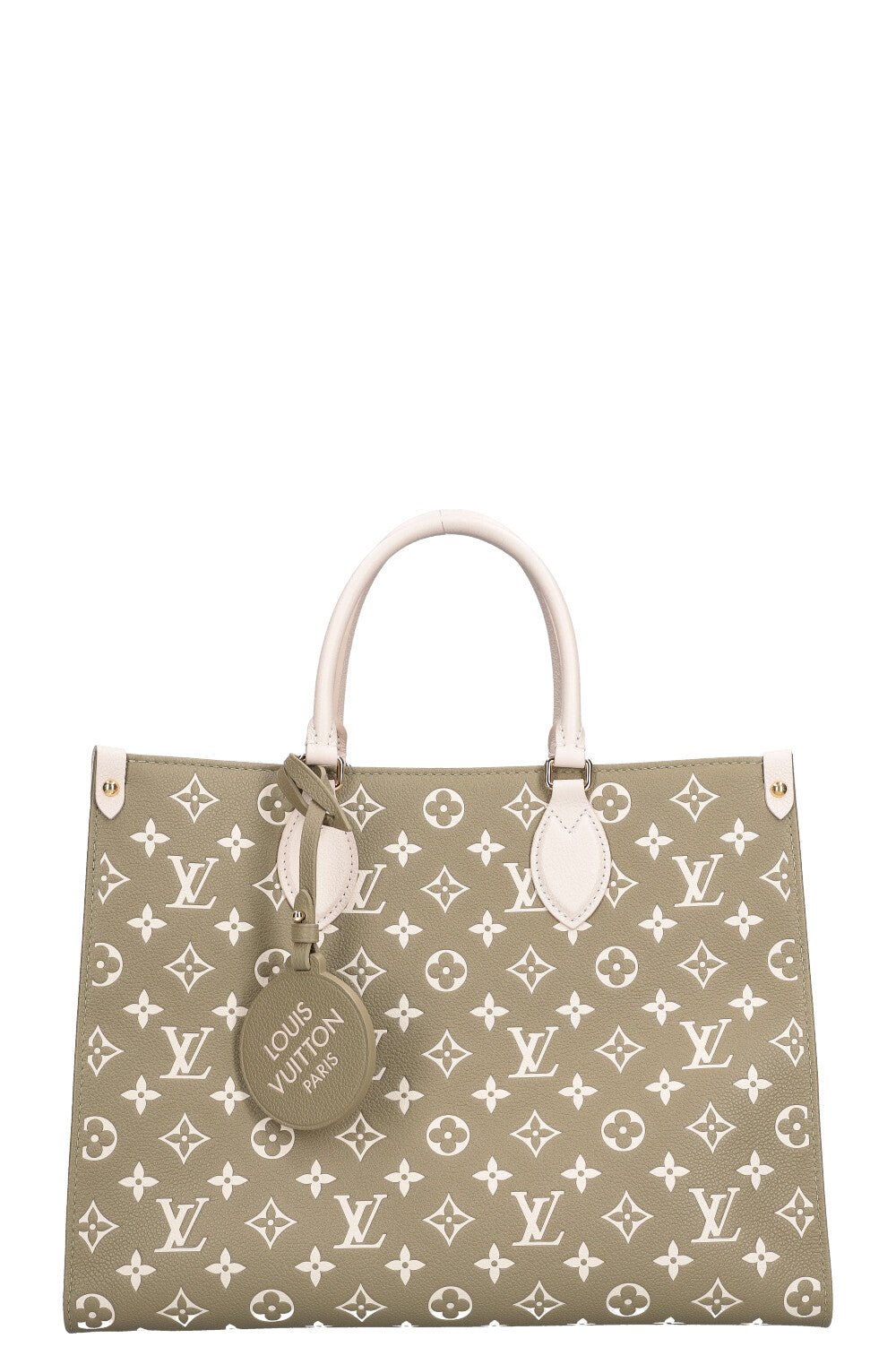 Louis Vuitton On the go MM Khaki Beige