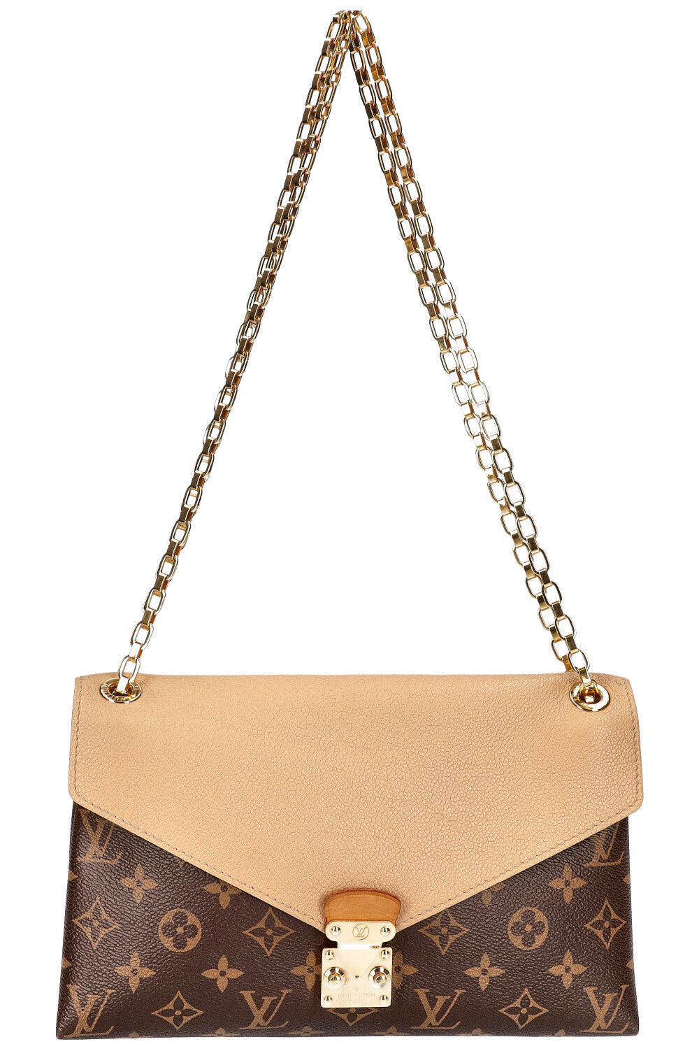 LOUIS VUITTON Pallas Chain Bag MNG Beige