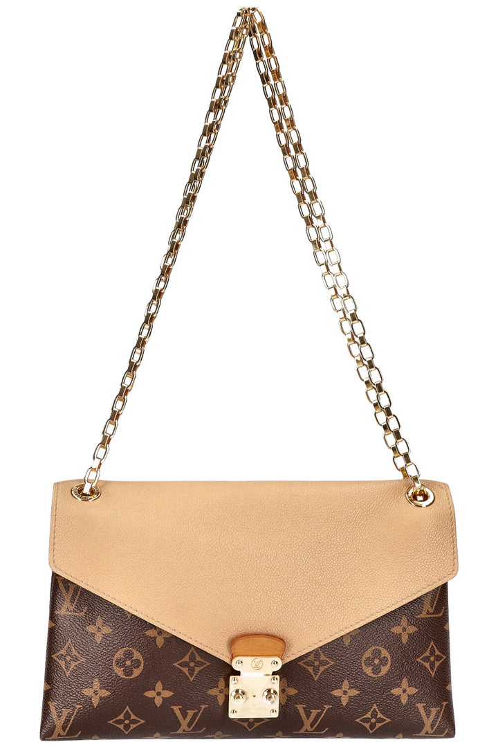 LOUIS VUITTON Pallas Chain Bag MNG Beige