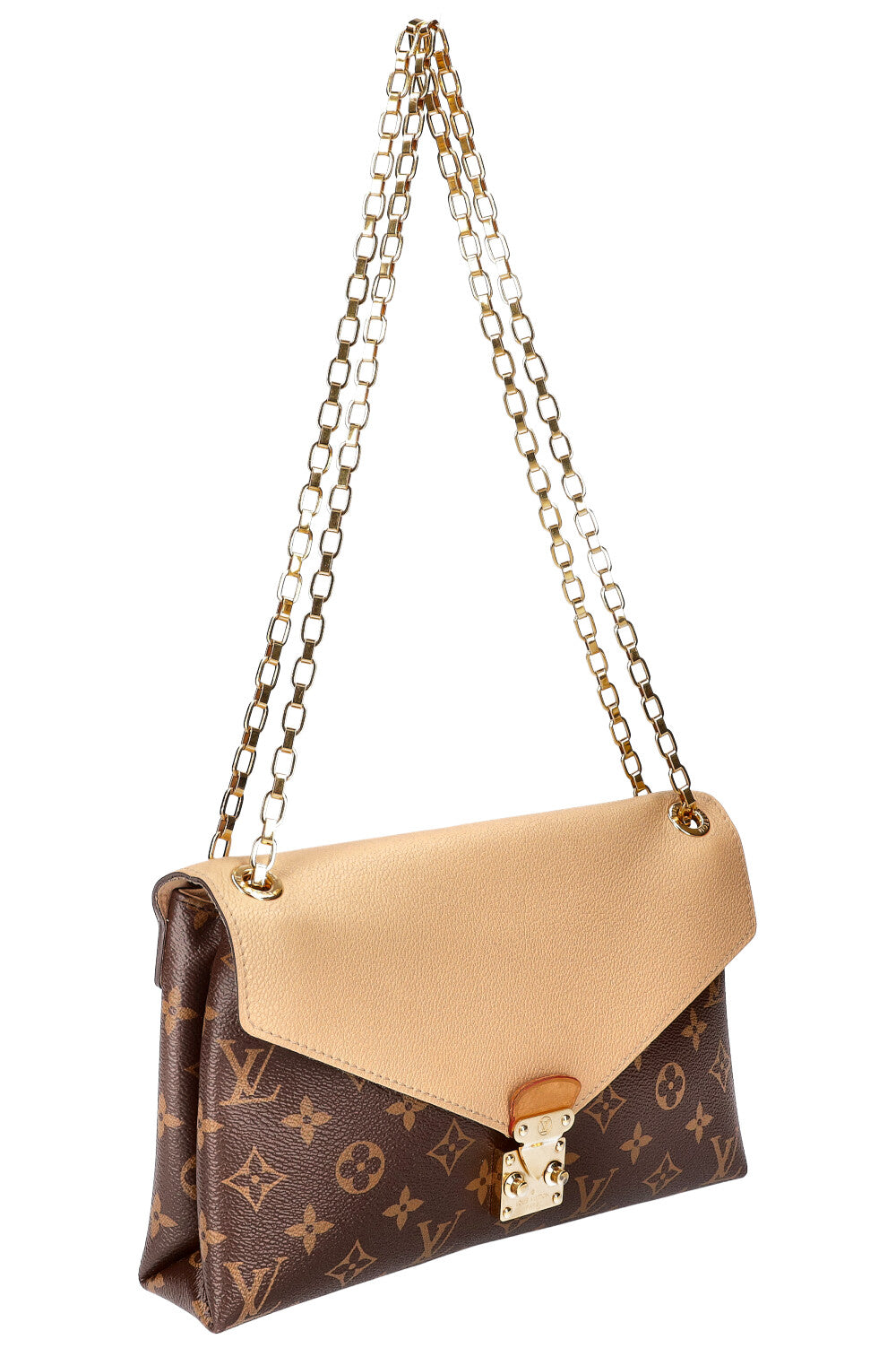 LOUIS VUITTON Pallas Chain Bag MNG Beige