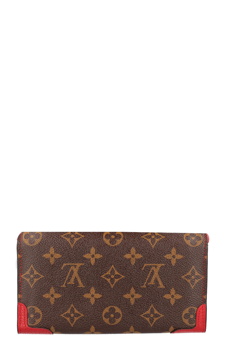 LOUIS VUITTON Portefeuille Sarah Retiro MNG &amp; Rouge