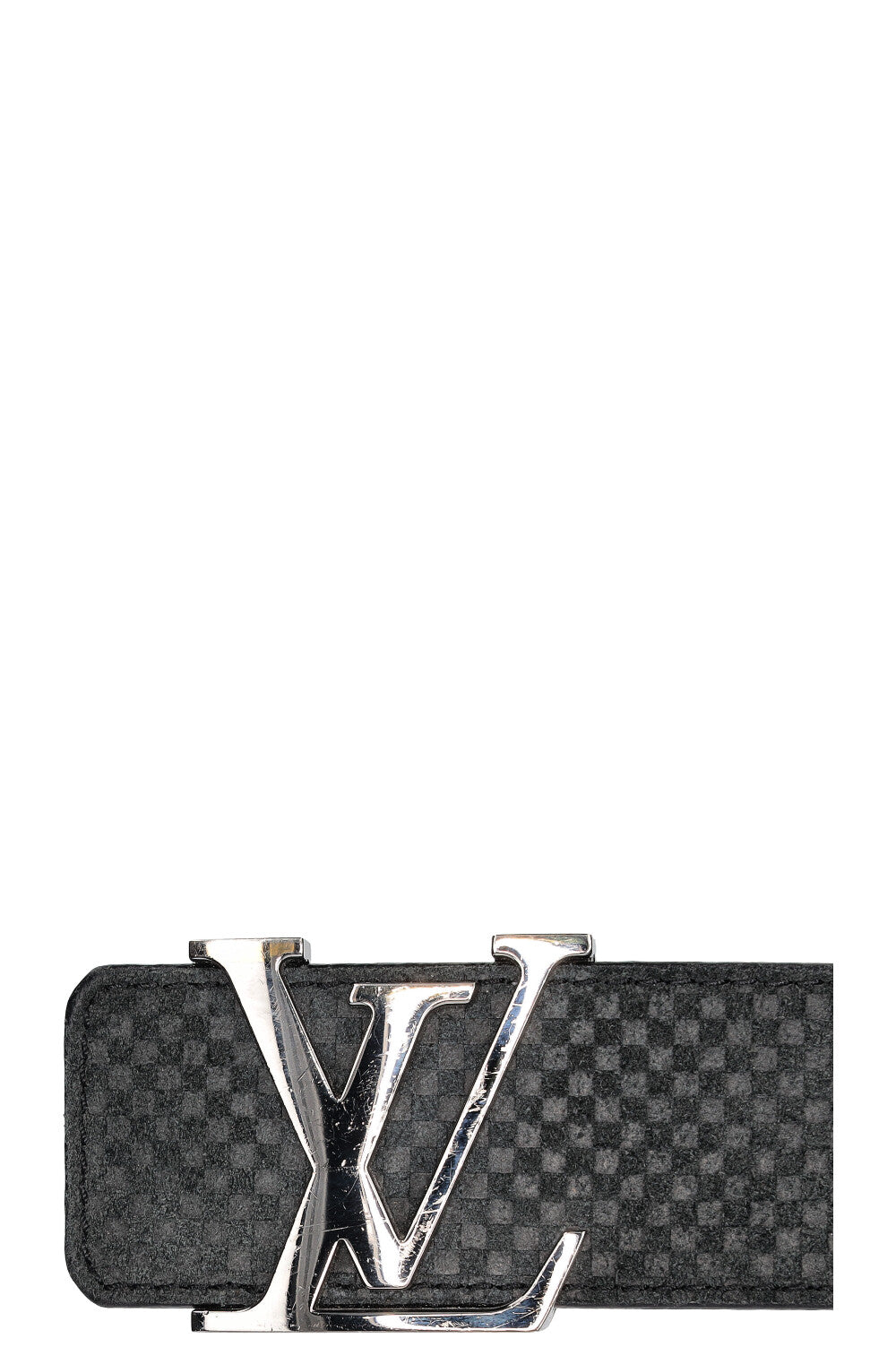 Louis Vuitton Mini Damier Ebene LV Initiales Belt 90CM Louis