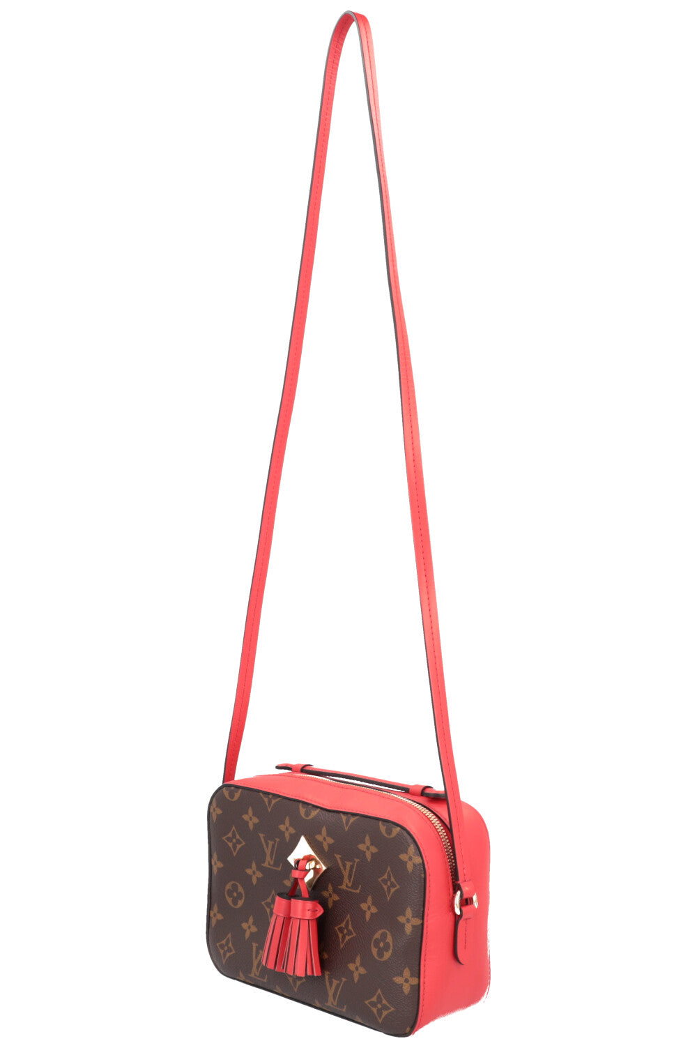 LOUIS VUITTON Saintonge Bag MNG Red