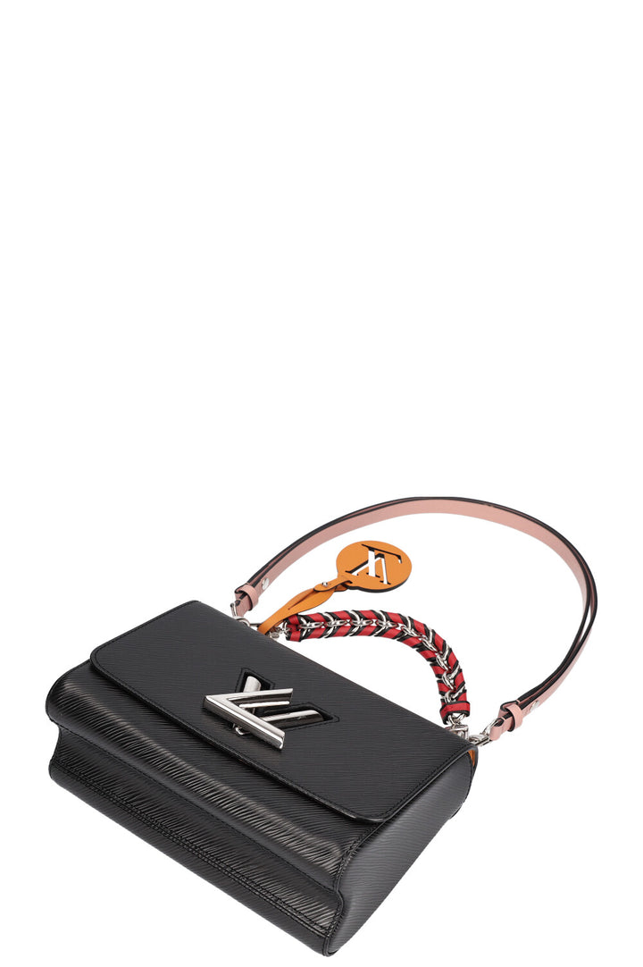 LOUIS VUITTON Twist MM Bag Epi Black