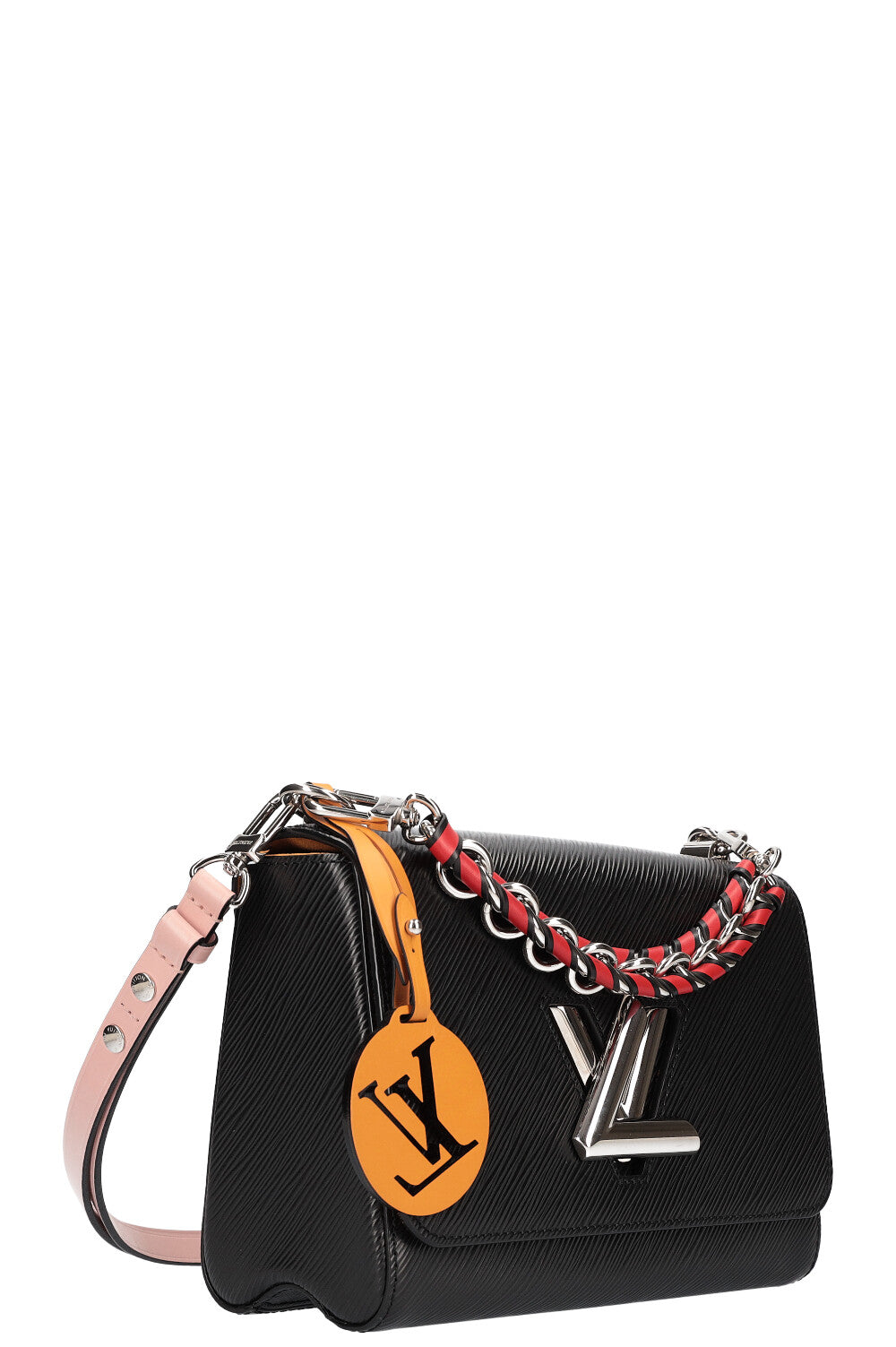 LOUIS VUITTON Twist MM Bag Epi Black